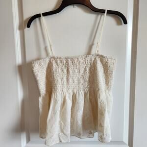 American Eagle Embroidered Lace Multiway Babydoll Tube Top - Large - Boho Beach
